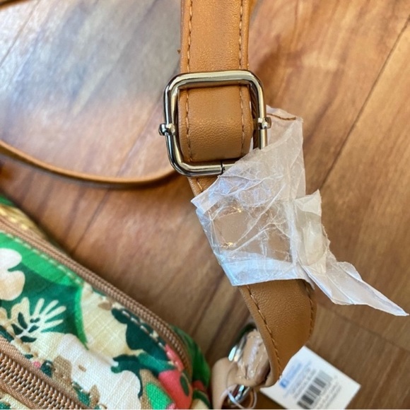 New Rosetti Green Yellow Tropical Bliss Triple Play Carly Mini Crossbody Bag - Picture 10 of 16